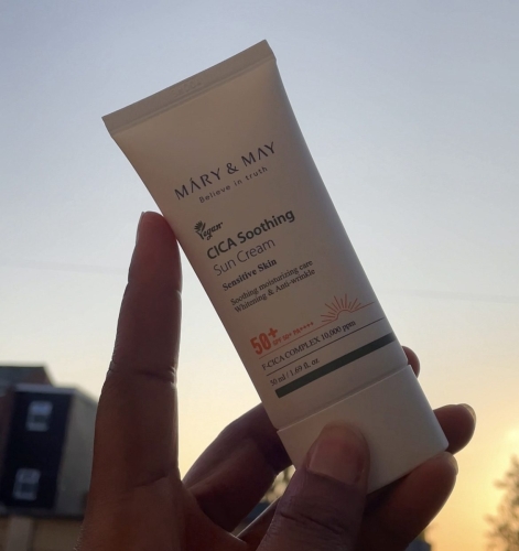 MARY  MAY CICA Soothing Sun Cream-sunscreens-2023-list-khairahscorner-review
